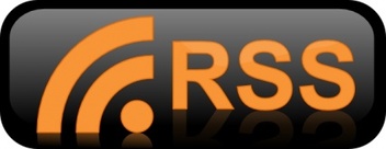 Black Button RSS News Glassy Blog Posts Syndication Thumbnail
