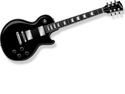 Black Guitar clip art