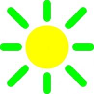 Black Screen Green Icon Yellow Lemon Control Brightness Correction Image Photo Intensity