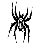 Black Spider Vector Clip Art
