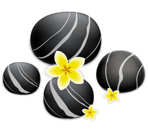 Black Stones with Flower Thumbnail