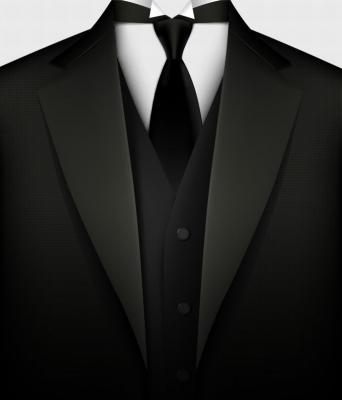 Black Suit Vector Thumbnail