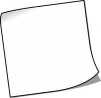 Blank Sticky Note clip art Thumbnail