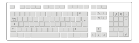 Blank White Keyboard Thumbnail