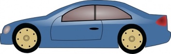 Blue Car Sport Auto Coupe Headlight Rearlight Thumbnail