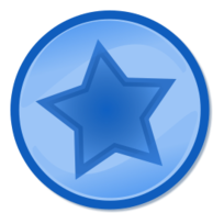 Blue circled star