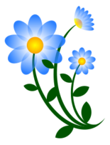 Blue Flower Motif