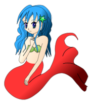 Blue hair mermaid Thumbnail