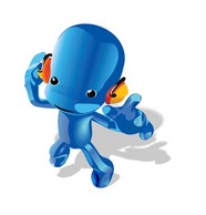 Blue man Illustration Vector