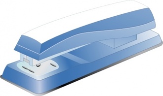 Blue Stapler clip art