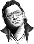 Bono Vox Vector Portrait Thumbnail