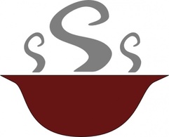 Bowl Of Steaming Soup clip art Thumbnail