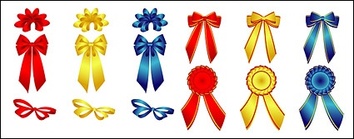 Bows and badge vector material Thumbnail