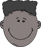 Boy Face Cartoon clip art
