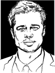 Brad Pitt Vector Thumbnail