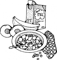 Breakfast With Cereal clip art