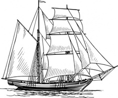 Brigantine clip art