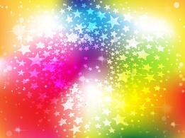 Bright Rainbow Stars