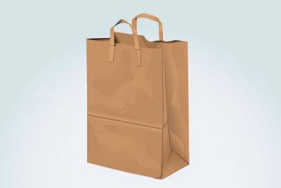 Brown Paper Shopping Bag Vector Thumbnail
