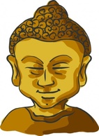 Buddha Head clip art Thumbnail