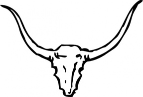 Bull Skull clip art Thumbnail