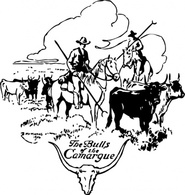 Bulls Of Camargue clip art Thumbnail