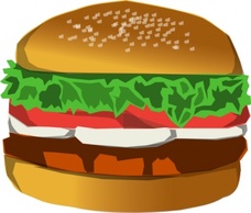 Burger clip art Thumbnail