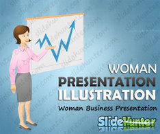 Business Woman Vector Presentation Thumbnail