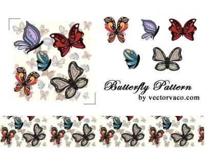 Butterfly Pattern Vector Thumbnail