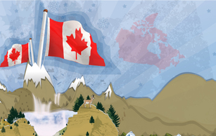 Canadian Landscape Postcard Thumbnail