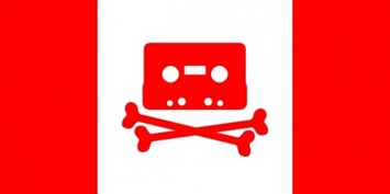 Canadian Music Pirate Flag clip art Thumbnail