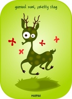 Cartoon Deer Animal Stag Kablam Numu
