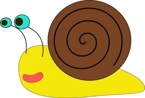 Cartoon Funny Snail Shell Reptile Snails Crawl Molusc Thumbnail
