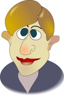 Cartoon Man Face clip art