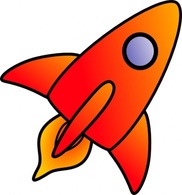 Cartoon Rocket clip art