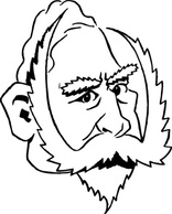 Cartoony Kaiser Wilhelm clip art Thumbnail