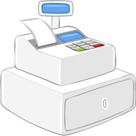 Cashier Case Calculator clip art Thumbnail