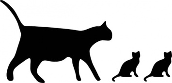 Cat Icons clip art