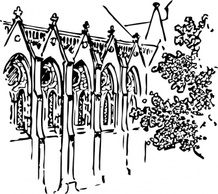 Cathedral Building clip art Thumbnail