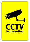 Cctv In Operation Vector Sign Thumbnail