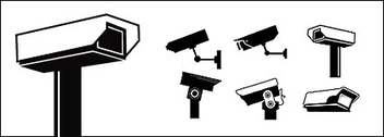 CCTV monitoring element vector Thumbnail