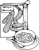 Cereal And Milk clip art Thumbnail