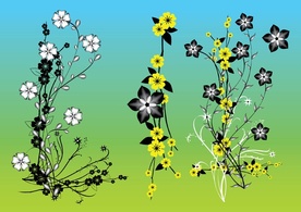 Chinese Flowers Vector