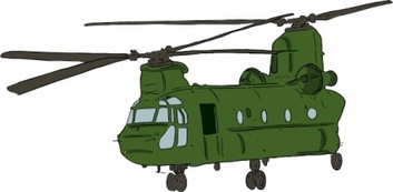 Chinook Helicopter clip art Thumbnail