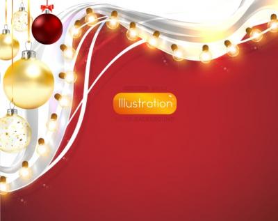 Christmas Background With Lights Thumbnail