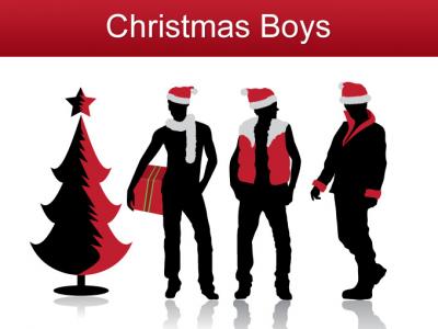Christmas Boy Silhouettes Thumbnail