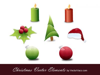 christmas vector elements Thumbnail