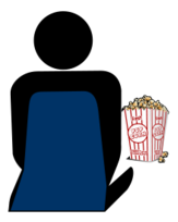 Cinema 2 Person with Popcorn Thumbnail