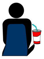 Cinema 3 Person with Soft Drink Thumbnail