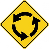 Circular Intersection Sign clip art Thumbnail